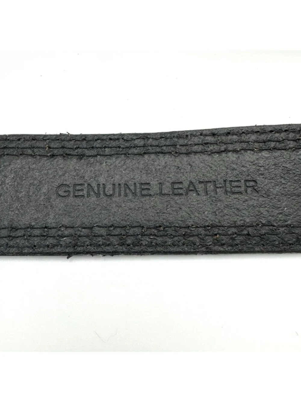 Dockers Men’s Belt Black  Leather 33” x 1.5” Biker Bohemian Rocker Casual